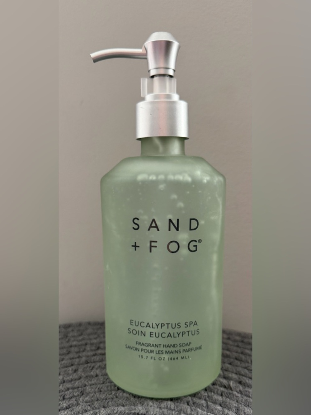 ✨New✨ Sand + Fog- Eucalyptus Spa Hand Soap (464mL glass bottle)